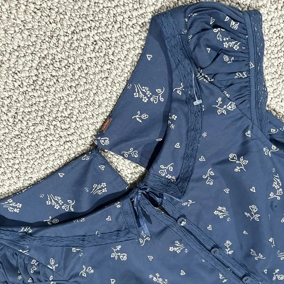 FREE PEOPLE Beasley Mini Dress, Size S